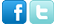 Facebook and Twitter